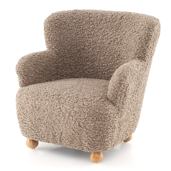 Comfy Toddler Armchair with Solid Rubber Wood Legs-