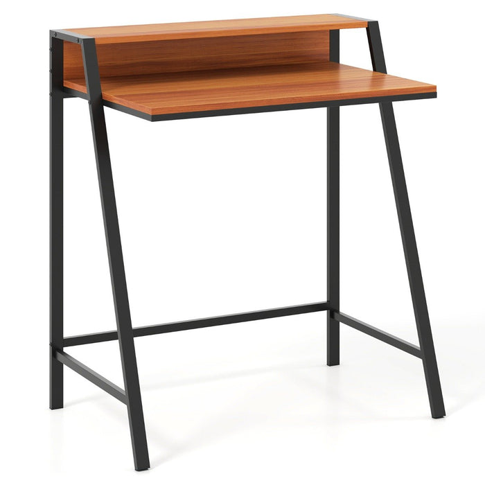 Computer Desk with Monitor Stand 80 CM Small Desk Compact Desk-