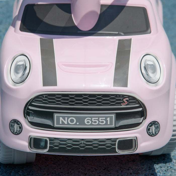 Sliding Car with Air Horn - Foot to Floor Ride-On Vehicle, Anti-Over-Backwards Design - Perfect for Toddlers 18-36 Months in Pink