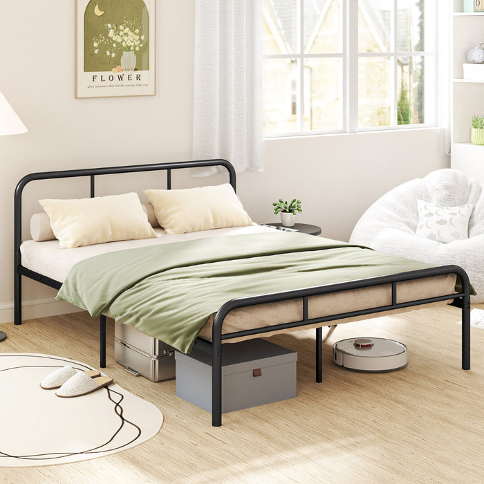 Bed Frame with Headboard and Footboard-Single Size