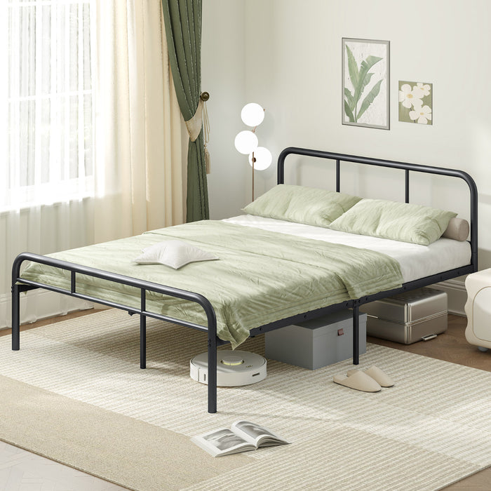 Bed Frame with Headboard and Footboard-Single Size