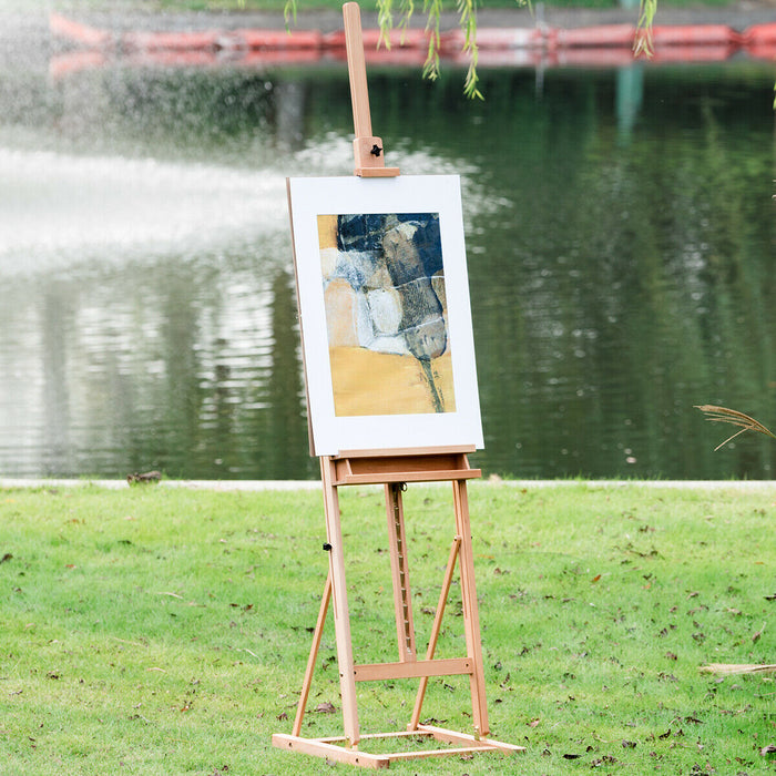 2.3m Adjustable Height Craft Display Wooden Artist Easel