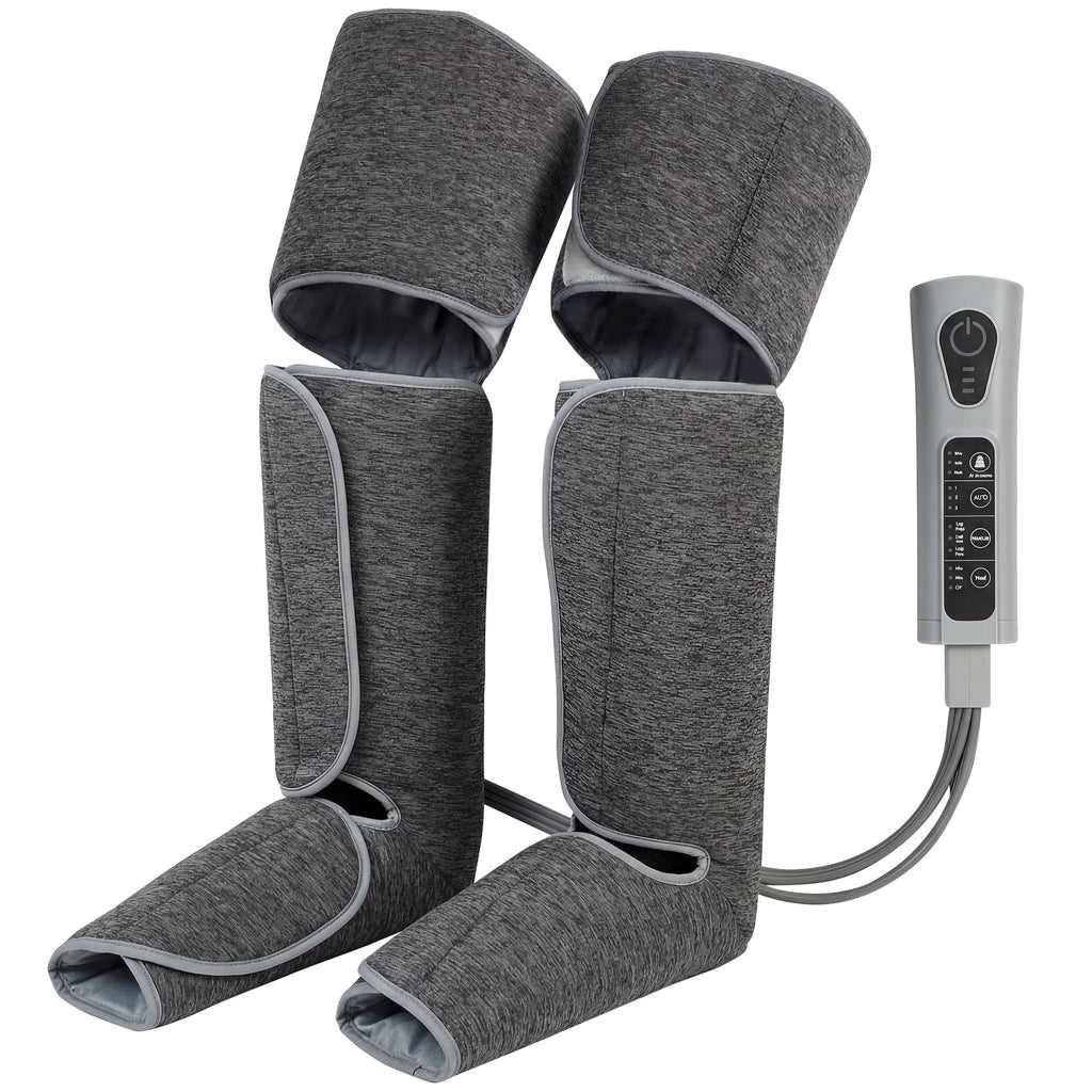 HOMCOM Leg Massager with Heat, Compression, 3 Auto Modes & 3 Intensities,  Foot and Calf Massage Machine