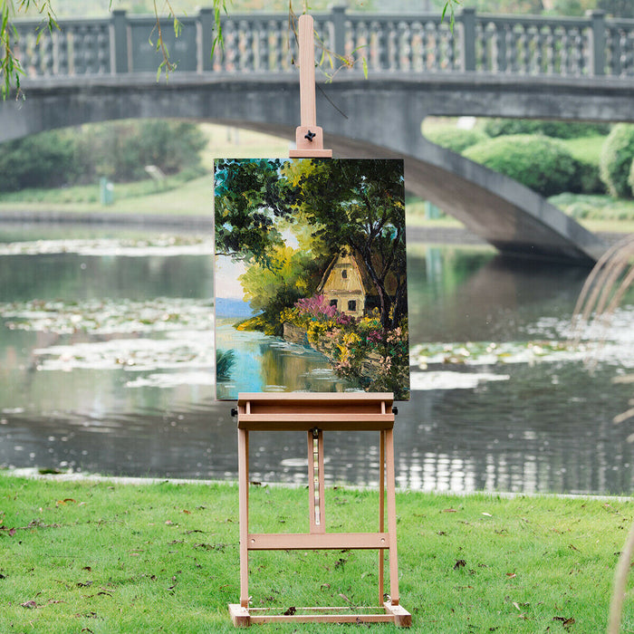 2.3m Adjustable Height Craft Display Wooden Artist Easel