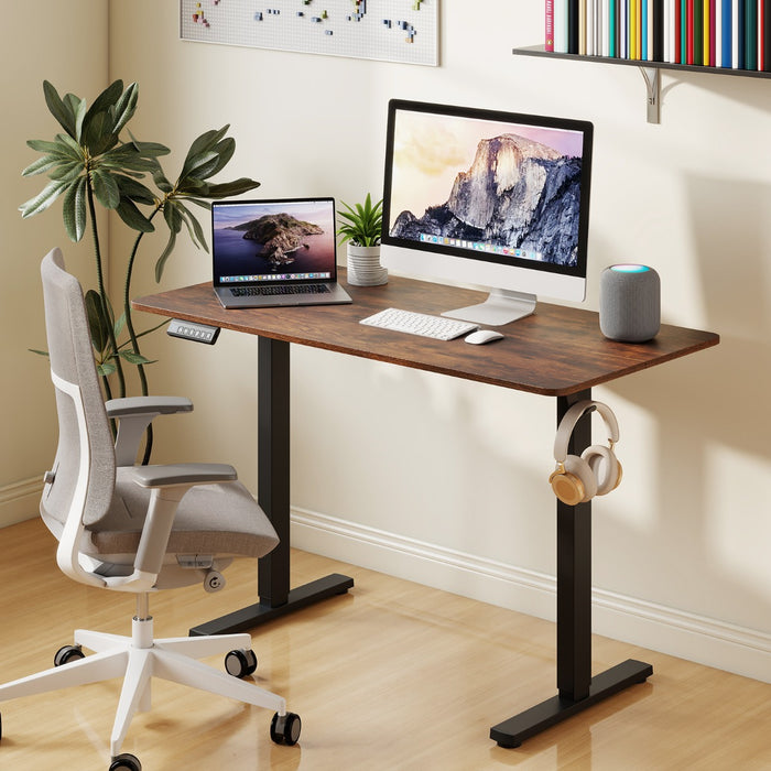 120 x 60 CM Electric Standing Computer Desk with 3 Memory Preset-