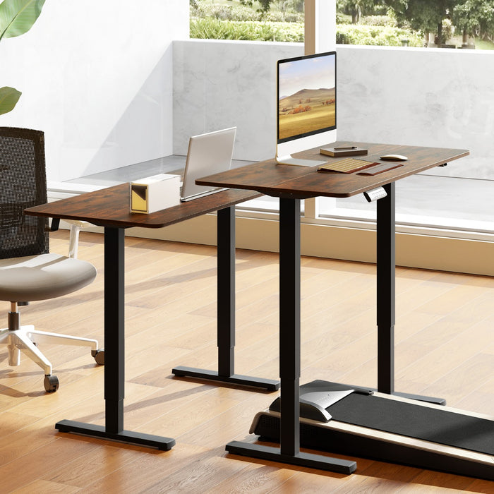 120 x 60 CM Electric Standing Computer Desk with 3 Memory Preset-
