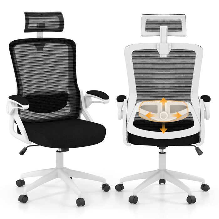 Ergonomic Office Chair - Adjustable Lumbar Support Feature - Perfect for Those with Back Problems and Long Office Hours