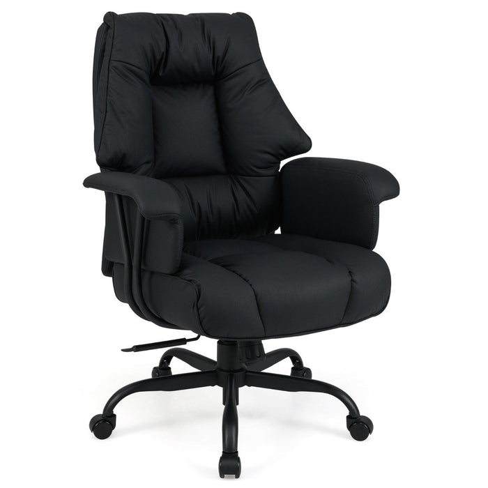 Ergonomic Office Chair with Spring Cushion Seat and Adjustable Swivel Seat-