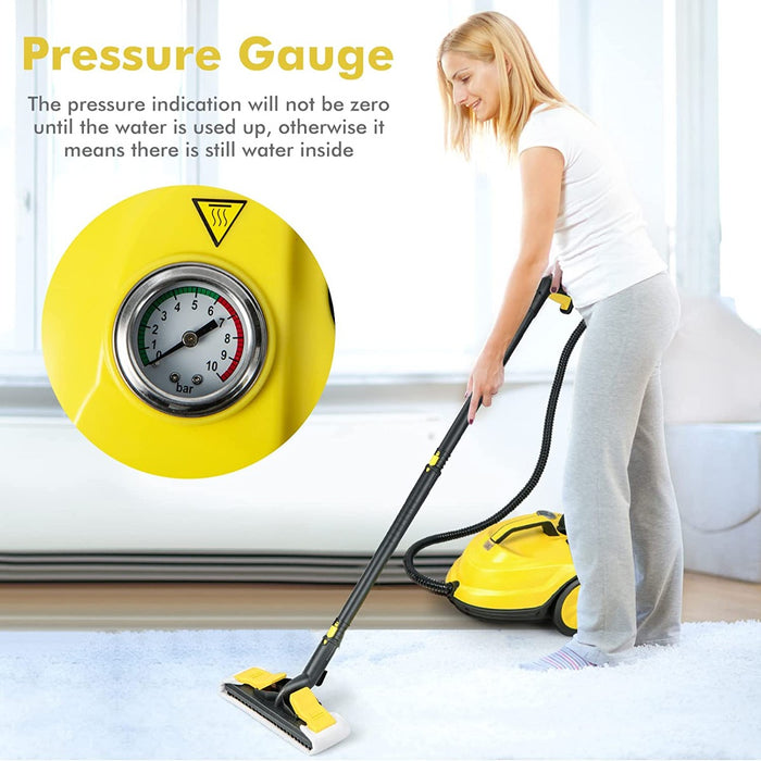 2000W 1.8L Model - Multipurpose Adjustable Steam Cleaner with 13 Accessories - Ideal for Deep Cleaning and Sanitizing Homes