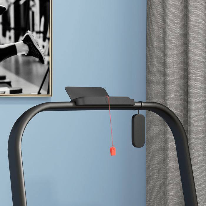 2.5HP Compact Walking Treadmill - Foldable Design with Remote Control and LED Display, 1-6km/h Speed Range - Ideal for Home Gym and Office Fitness, Vibrant Orange