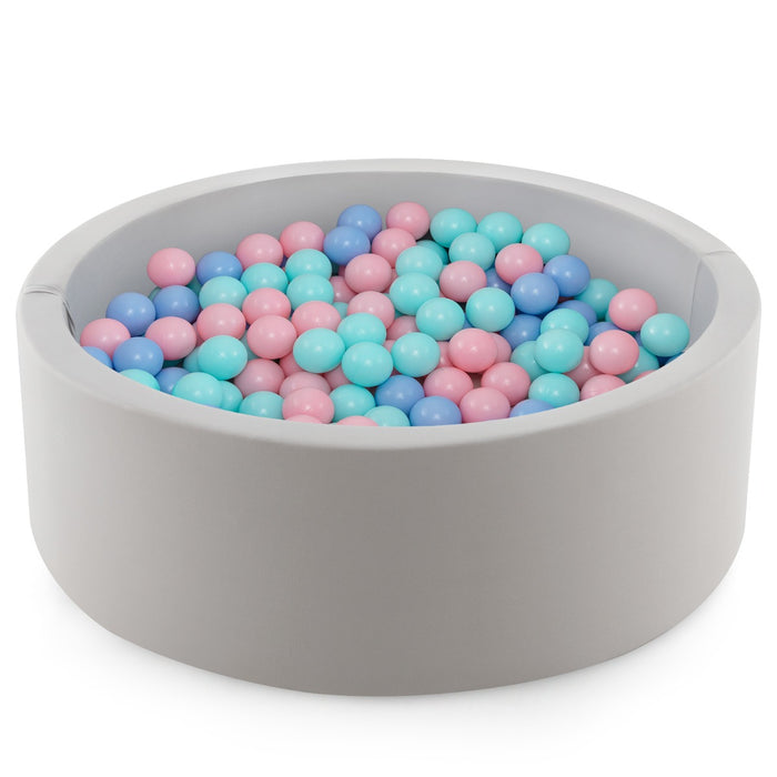 90 x 30cm Soft Round Ball Pool for Toddlers & Baby with 200 Ocean Balls and Storage Bag-