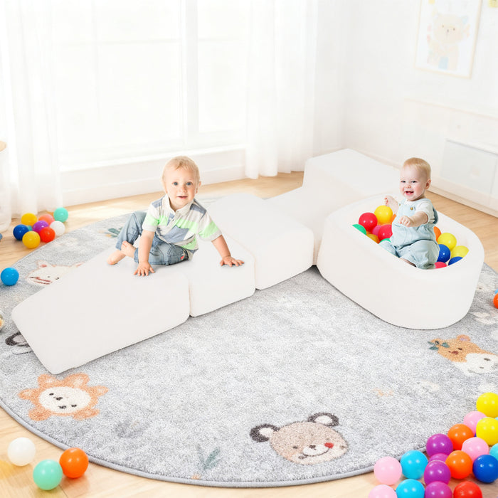 5-Piece Climb and Crawl Soft Play Set Foam Climbing Blocks-
