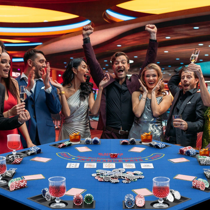 120CM 8-Player Foldable Poker Table Top with Carrying Bag-