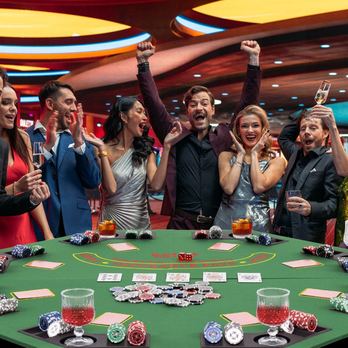 120CM 8-Player Foldable Poker Table Top with Carrying Bag-