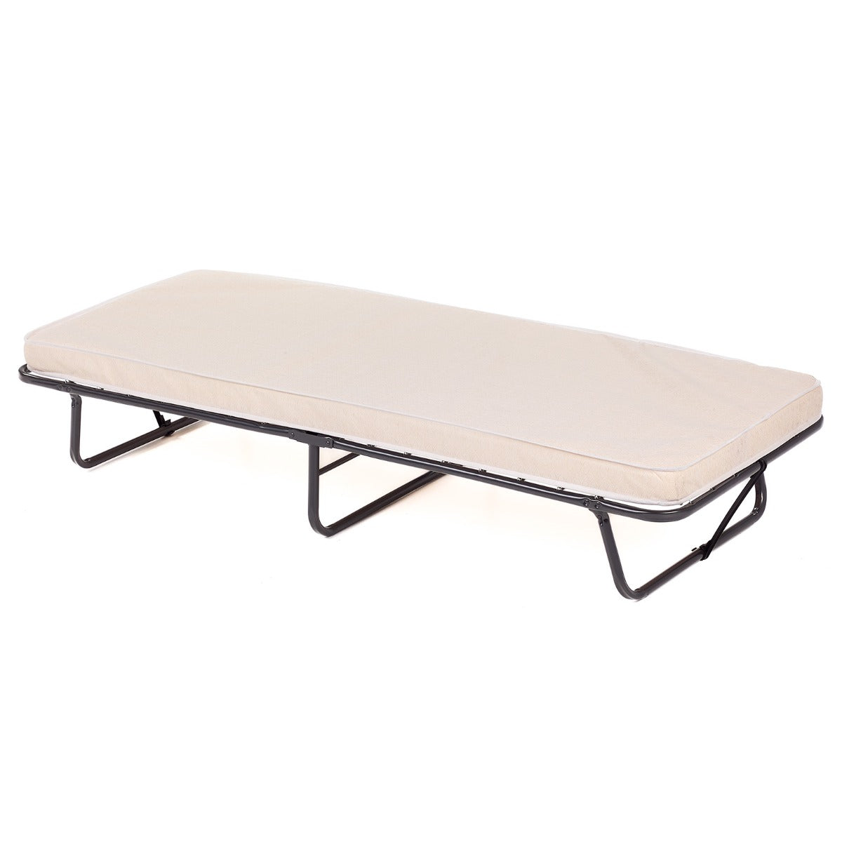Folding Bed with Mattress Portable Guest Bed with Memory Foam