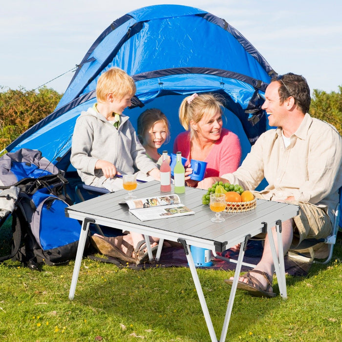 Folding Camping Table with Storage Bag and Waterproof Desktop-