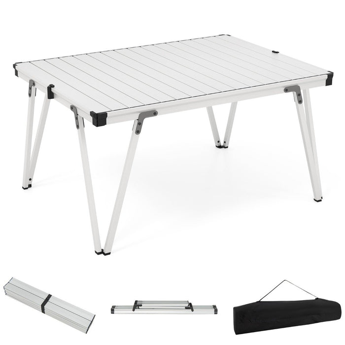 Folding Camping Table with Storage Bag and Waterproof Desktop-