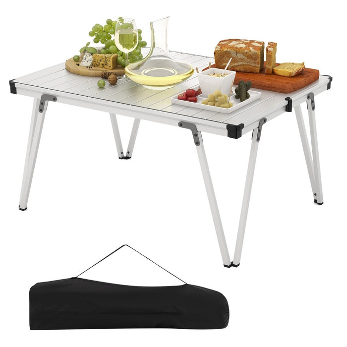 Folding Camping Table with Storage Bag and Waterproof Desktop-