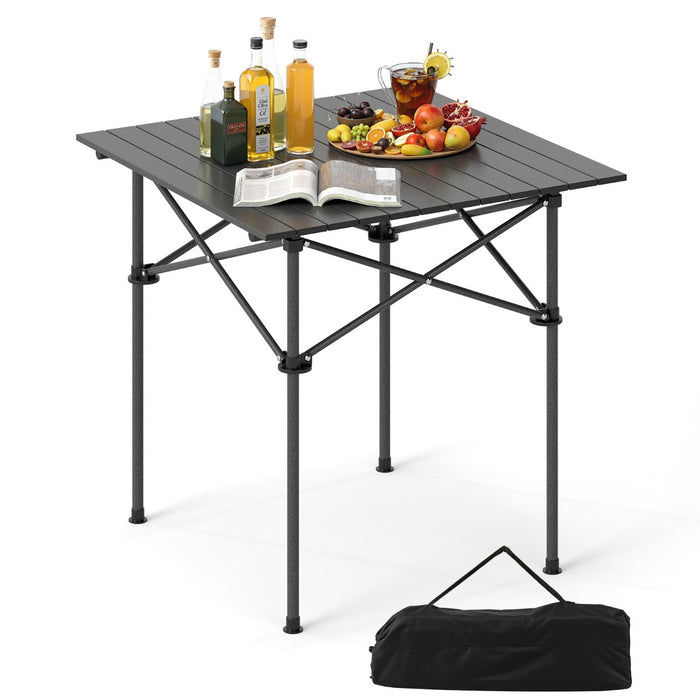 Folding Roll-up Aluminium Camping Table for 4-