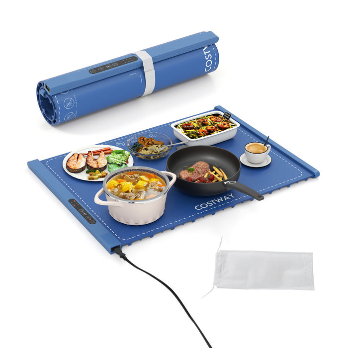 Food Warming Mat with Adjustable Temperature and Timer-