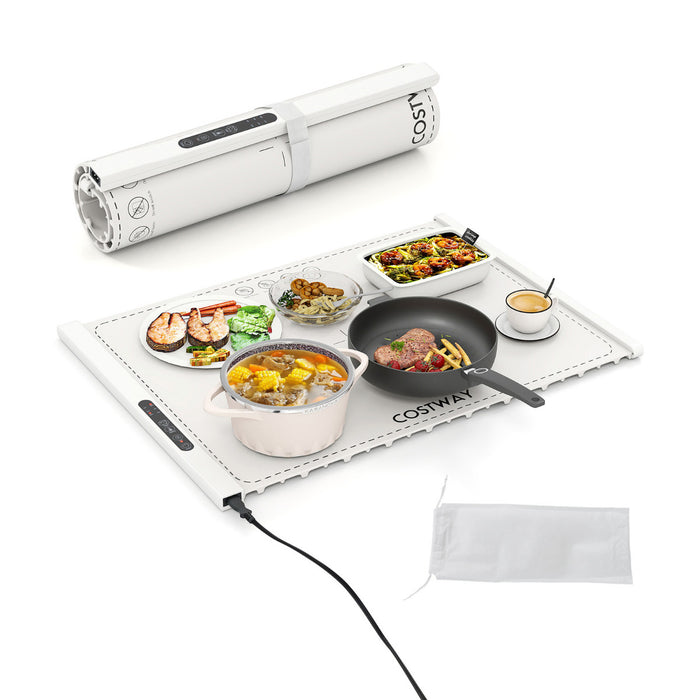 Food Warming Mat with Adjustable Temperature and Timer-