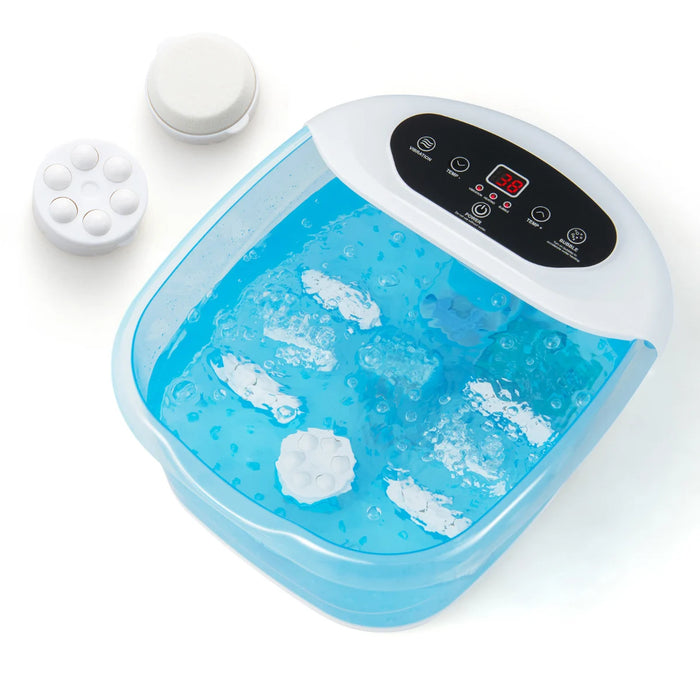 Foot Spa Massager with Removable Pedicure Stone-