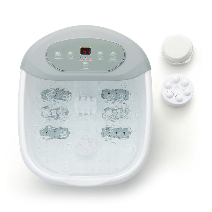 Foot Spa Massager with Removable Pedicure Stone-