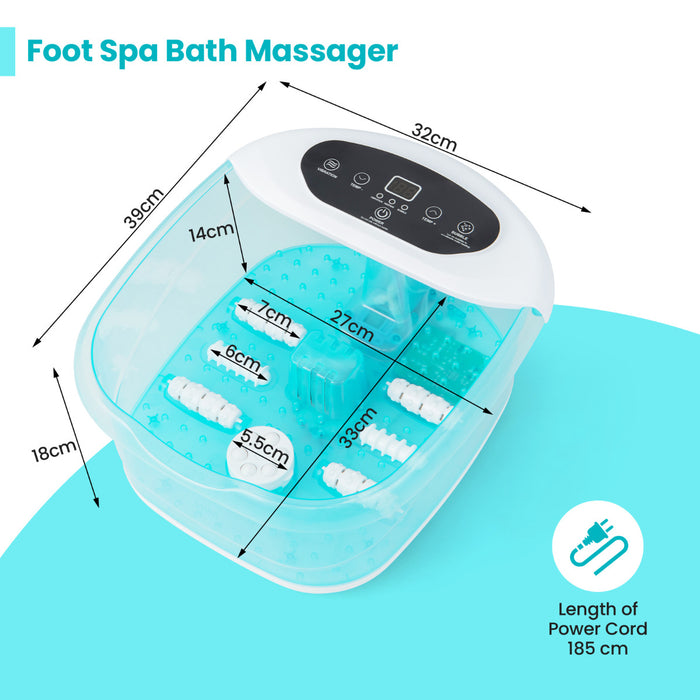 Foot Spa Massager with Removable Pedicure Stone-