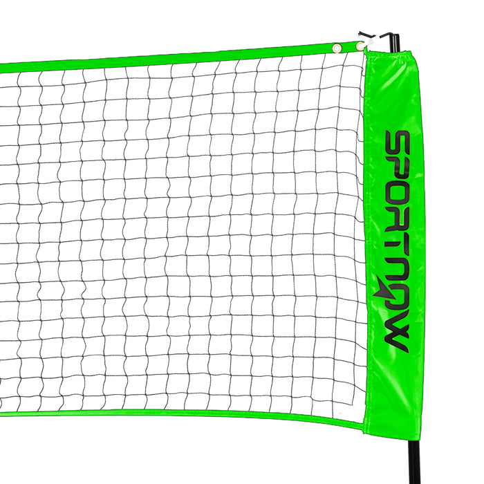 SPORTNOW Portable Badminton Set, Multi-Sports Badminton Net for Pickleball Volleyball with 3 Shuttlecocks, 4 Rackets, for Indoor Outdoor, Garden, Beach | Aosom UK