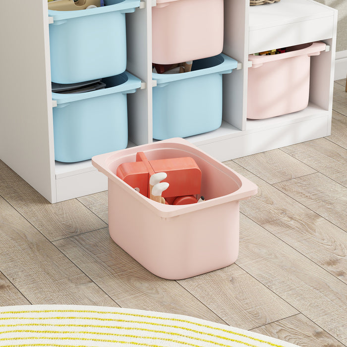 AIYAPLAY Toy Storage Organiser, Three-Layer Kids Toy Storage Units, with Removable Bins, for Ages 3-8 Years, Multi-colour