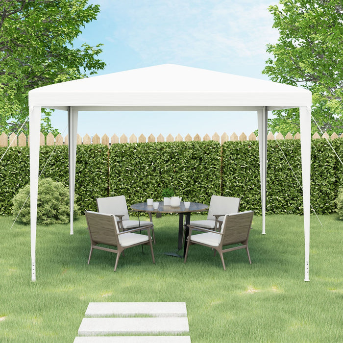 3 x 3 m Gazebo Shelter with Large Canopy and Steel Tubes-