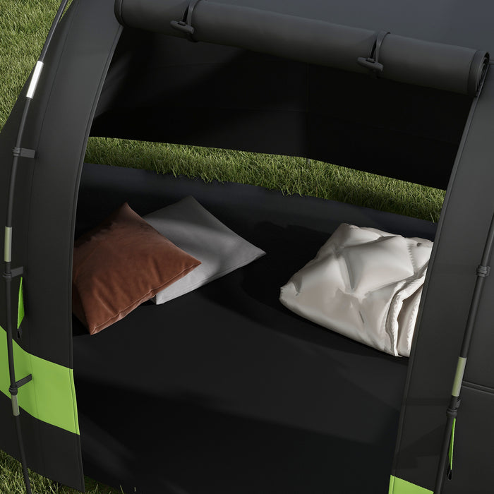 4-5 Person Blackout Camping Tent - Bedroom & Living Room, 3000mm Waterproof for Fishing, Hiking, Festivals - Ideal Shelter for Outdoor Enthusiasts