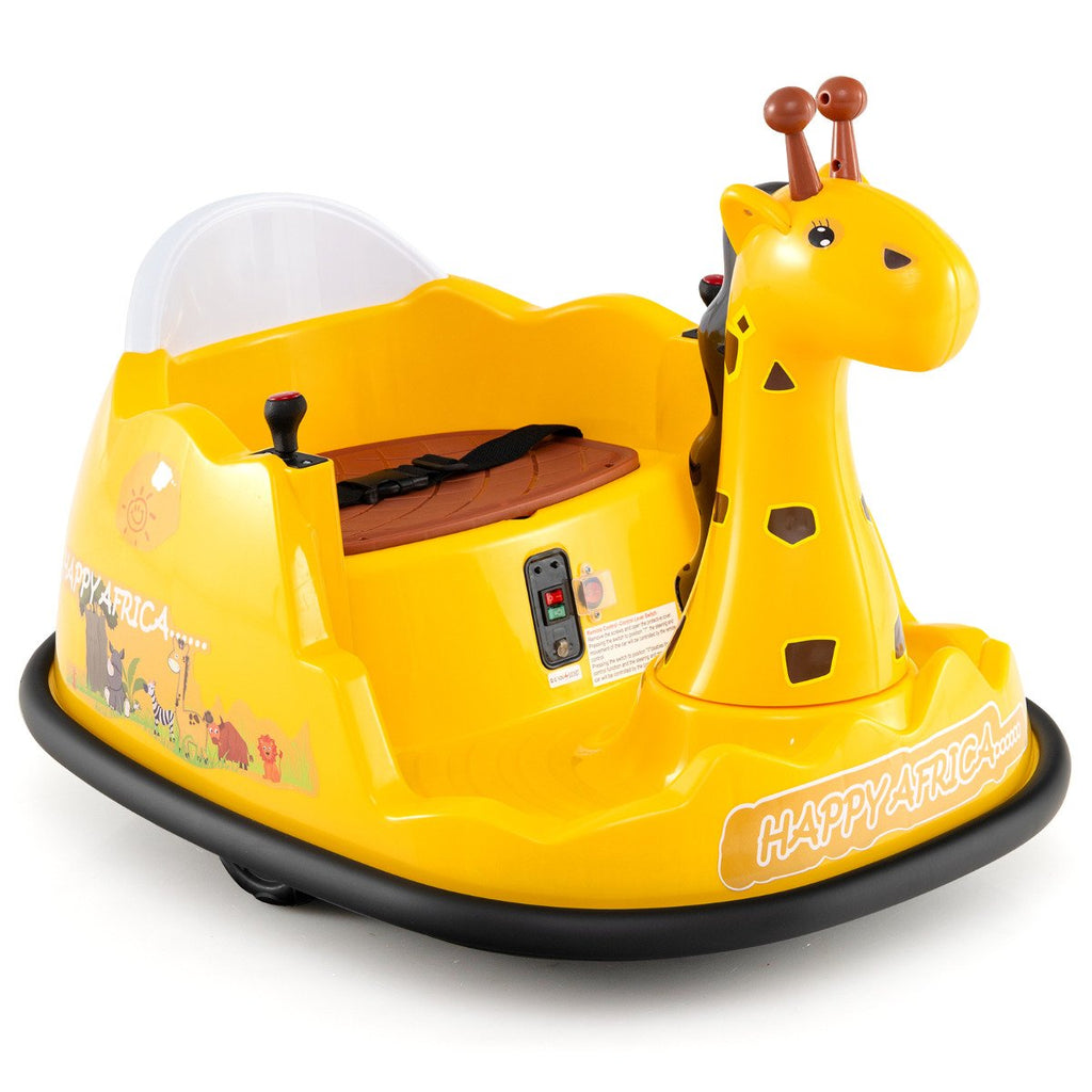 Giraffe Toddler Bumper Car 360° Spinning Ride on Toy-