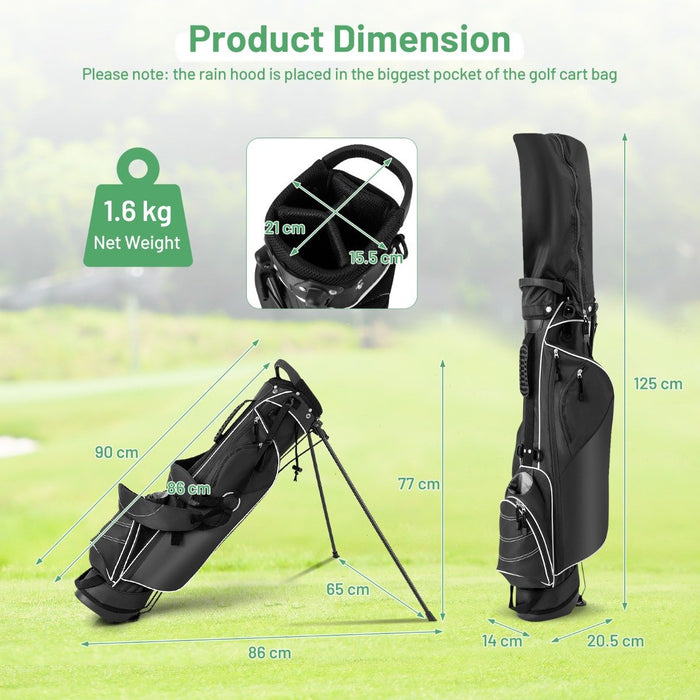 Golf Stand Bag with 4 Way Dividers-