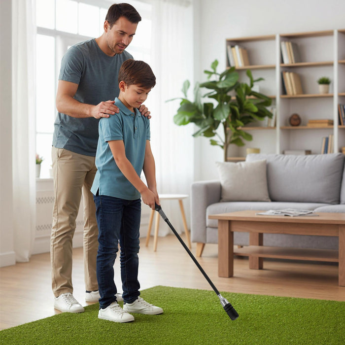 Golf Swing Trainer with Click Sound and Weight Golf Warm-up Practice Tool-