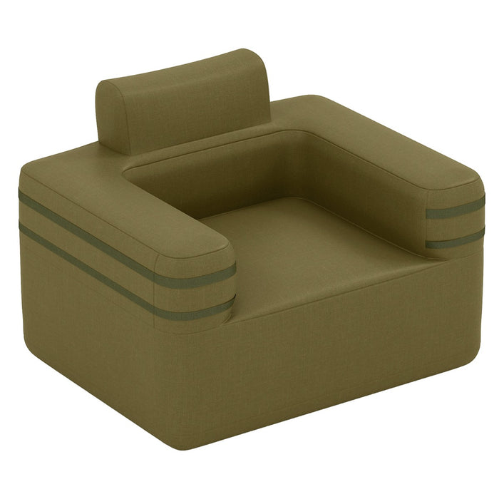 Inflatable Camping Chair Portable Sofa Chair with Built-in Air Pump-