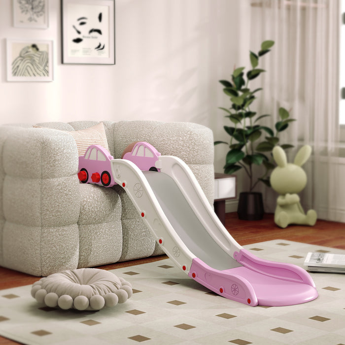 AIYAPLAY Kids Slide for Bed, Sofa, with Extended Length, Easy to assemble and Store, Pink