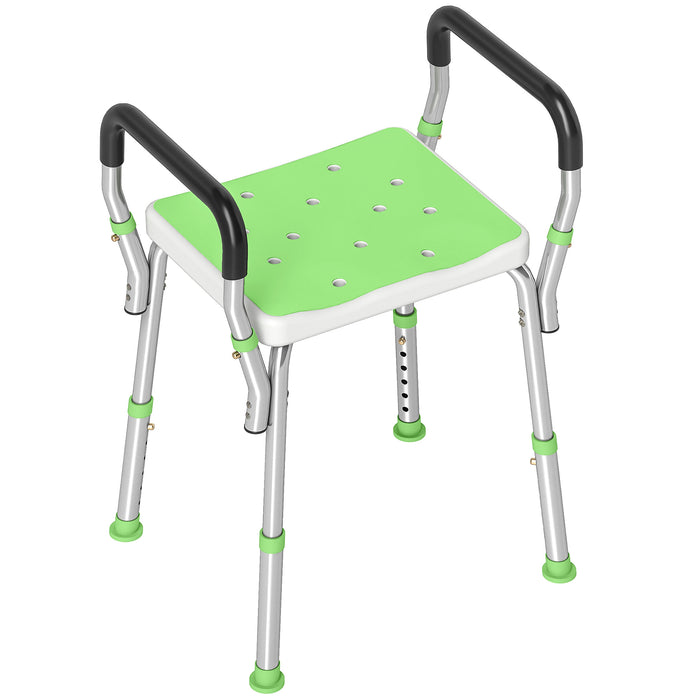 HOMCOM 57-69cm Aluminium Frame Bath Seat