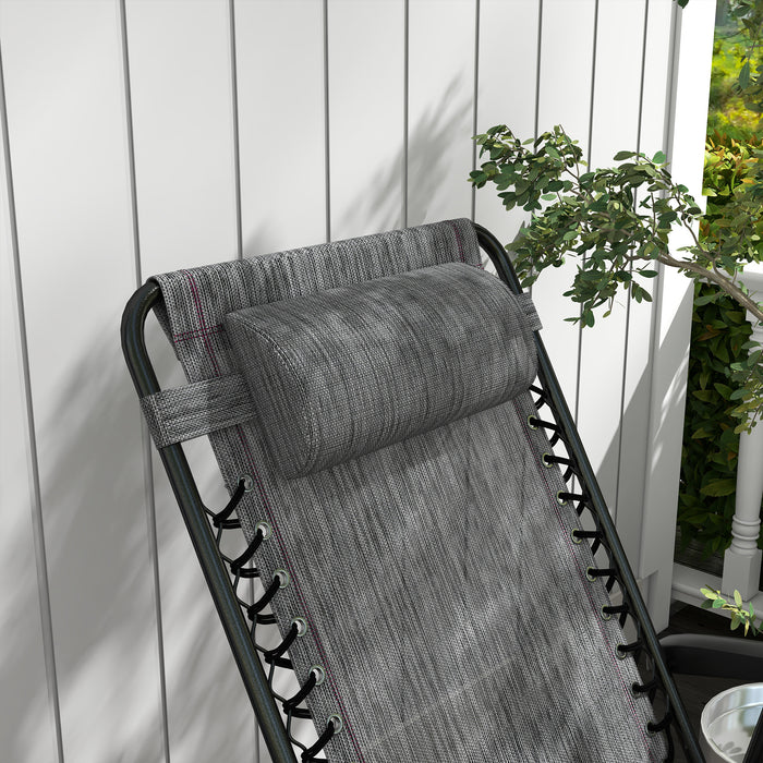 Outdoor Folding Rocking Chair - Zero Gravity Design with Headrest, Portable Comfort - Ideal for Patio, Garden, and Camping Relaxation