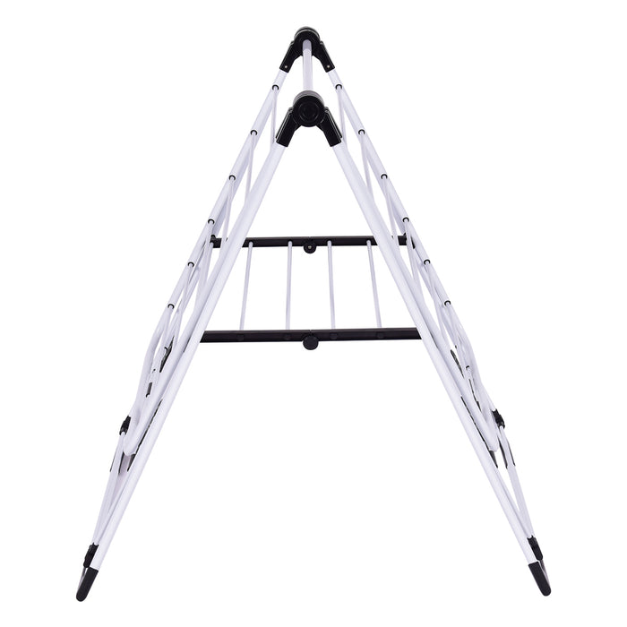 Winged Clothes Airer - Adjustable Indoor Laundry Rack, Folding Washing Dryer - Ideal for Compact Spaces and Quick Drying Needs