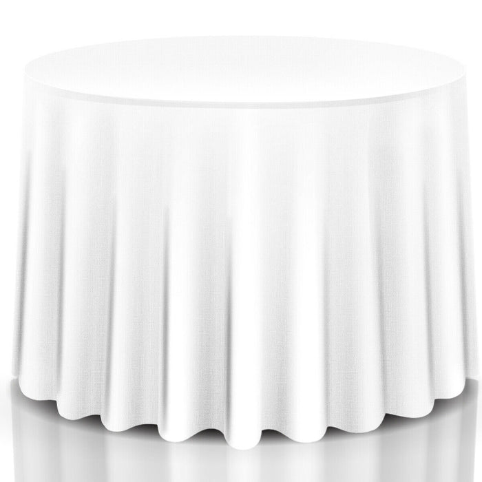 10 Pieces Round Washable Tablecloth for Wedding Dining Party-
