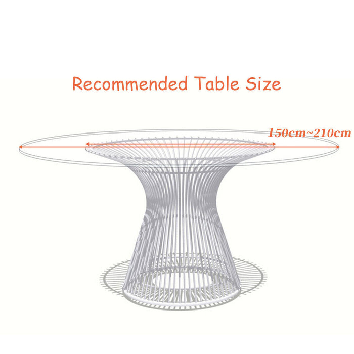 10 Pieces Round Washable Tablecloth for Wedding Dining Party-