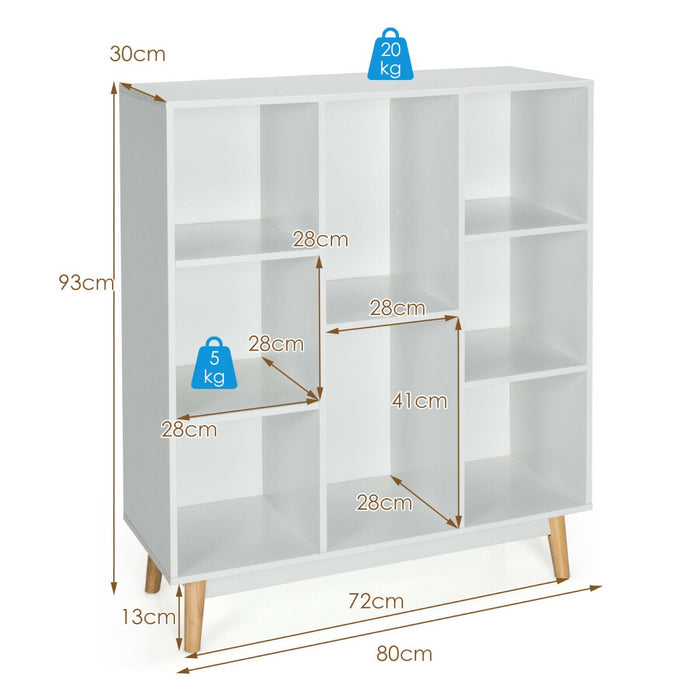 Cube Storage Organizer Model 8 - Multifunctional Organizer with Anti-Tipping Mechanisms - Ideal Storage Solution for Homes and Offices