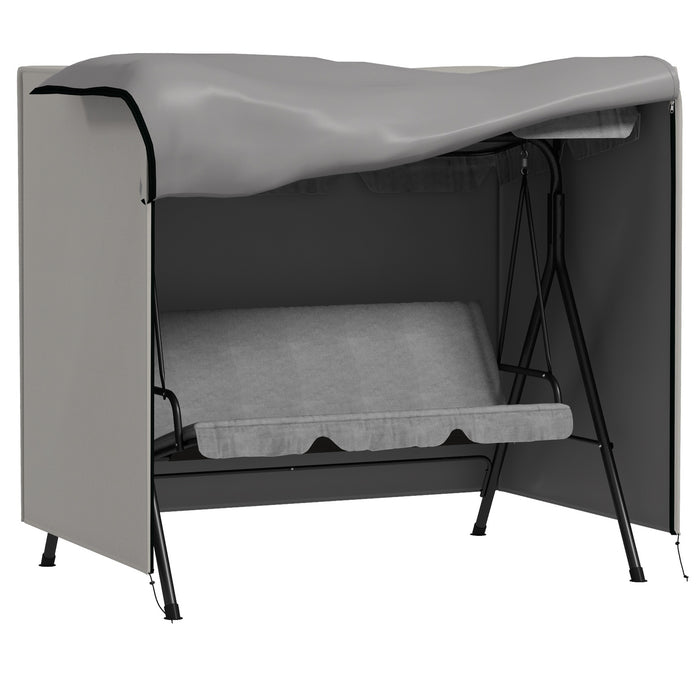 Outsunny 144 x 177cm Outdoor Swing Chair Cover - Light Grey