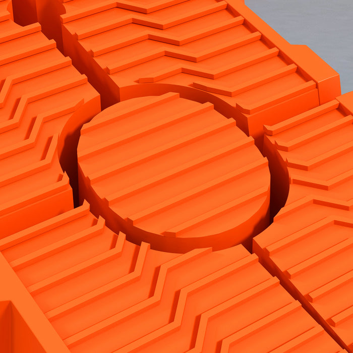 Heavy Duty 5 Ton Plastic Car Service Ramps - Garage and Workshop Lifting Aid, Portable Automotive Ramps - Ideal for Vehicle Maintenance and Repairs