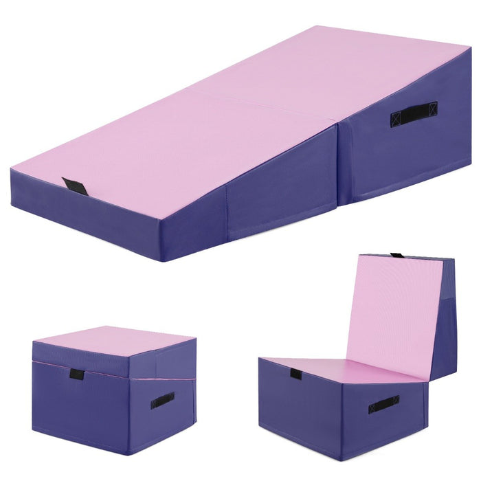 Incline Gymnastics Mat Indoor Outdoor Folding Exercise Yoga Mat-