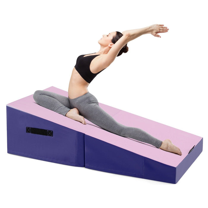 Incline Gymnastics Mat Indoor Outdoor Folding Exercise Yoga Mat-