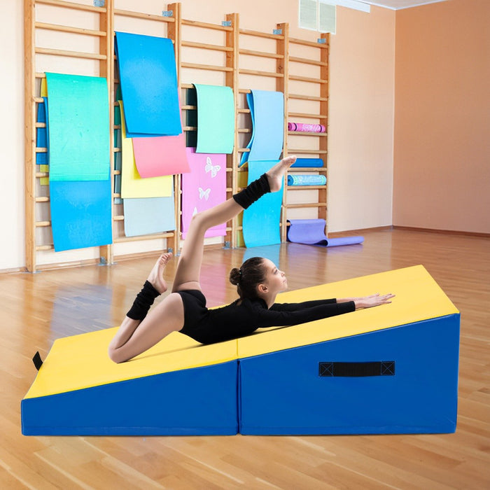 Incline Gymnastics Mat Indoor Outdoor Folding Exercise Yoga Mat-