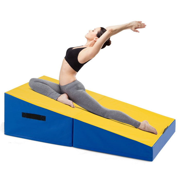 Incline Gymnastics Mat Indoor Outdoor Folding Exercise Yoga Mat-