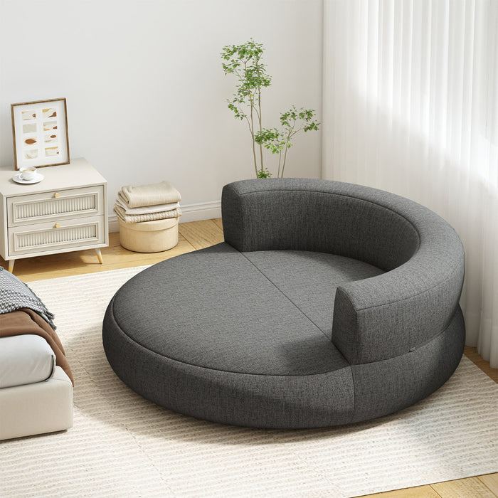Inflatable Couch Inflatable Lounger Air Sofa with Detachable Cover-